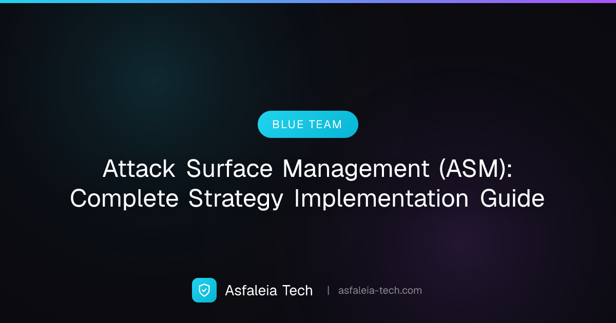 Attack Surface Management (ASM): Complete Strategy & Implementation ...